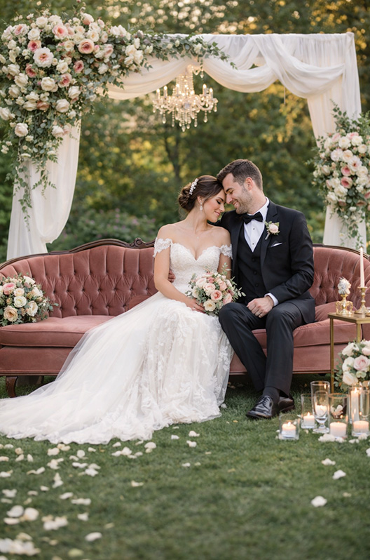 Couch rental for wedding