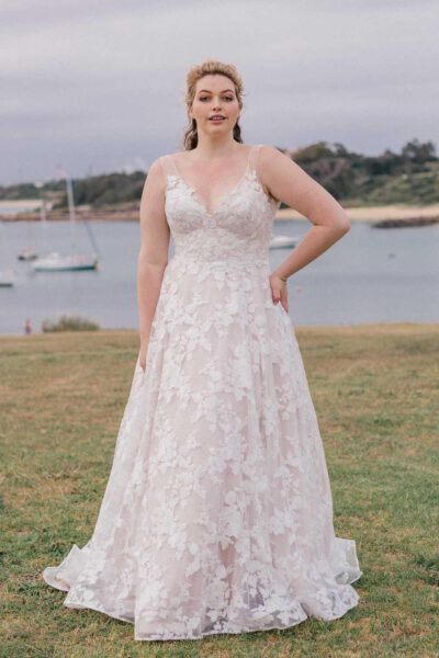 Angie wedding dress, front