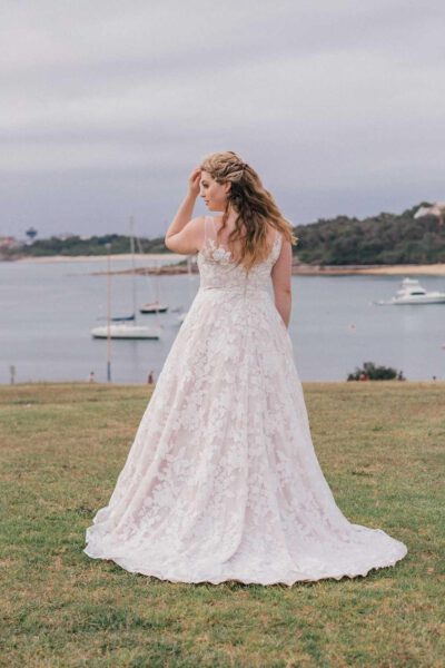 Angie wedding dress, back