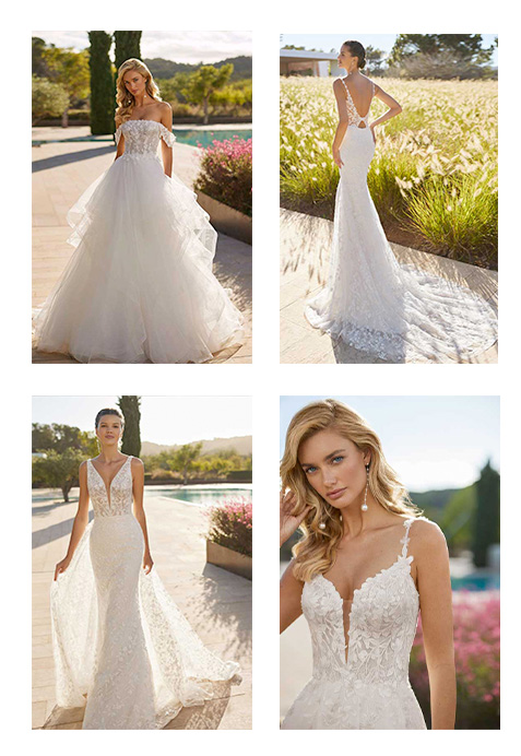 4 different wedding dresses 4 different wedding dresses